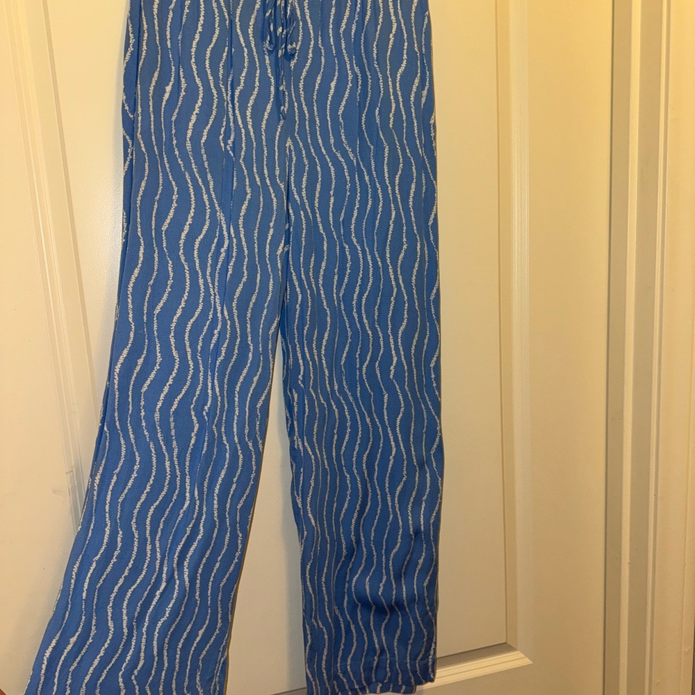 Urban Outfitters Blue and White Striped Pants
